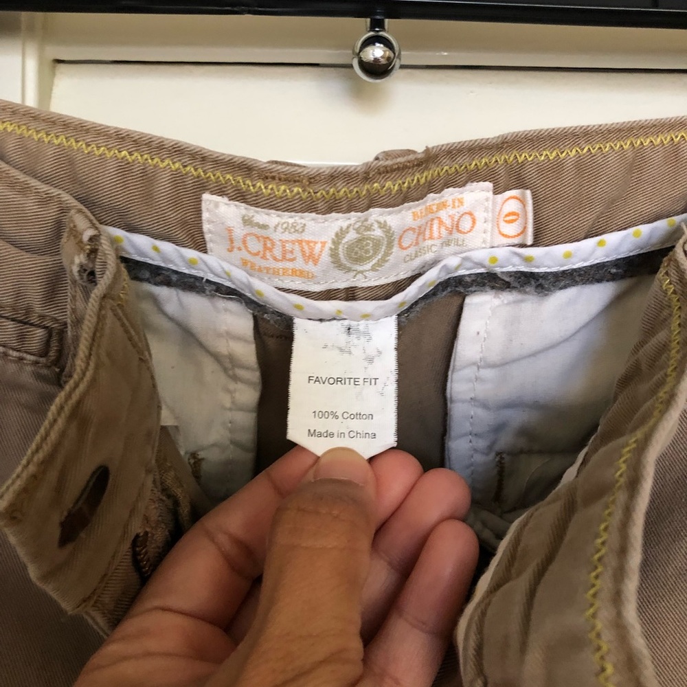 jcrew chino classic capri